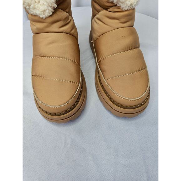 Sam Edelman OZIE SHEARLING BOOTIE BOOTS Size 6M Tan NWT - Picture 5 of 13